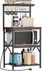 4 Tiers Microwave Oven Stand with Storage Kitchen Storage Rack